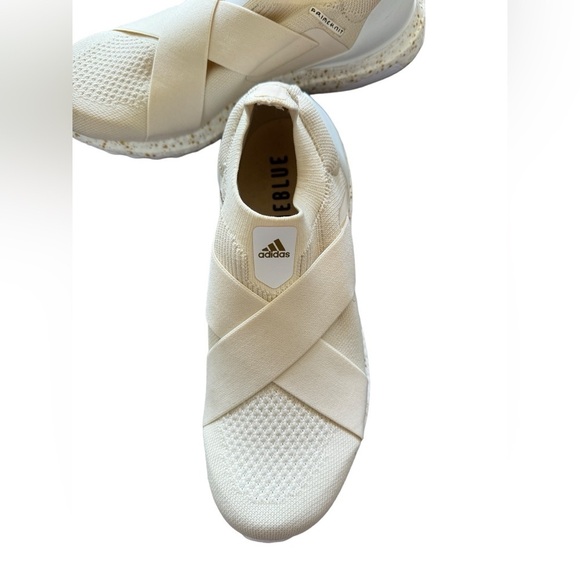 ADIDAS Shoes Womens 7.5 Ultraboost 5.0 DNA Cream Gold Sneakers Running Slip On‌